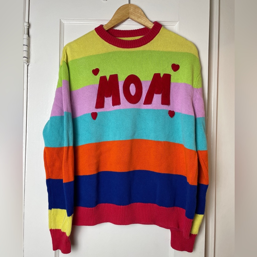 Teddy Fresh “MOM” Striped Sweater